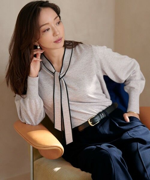 セール】 【洗える】ウーステッドウール ボウタイ ニット （ニット