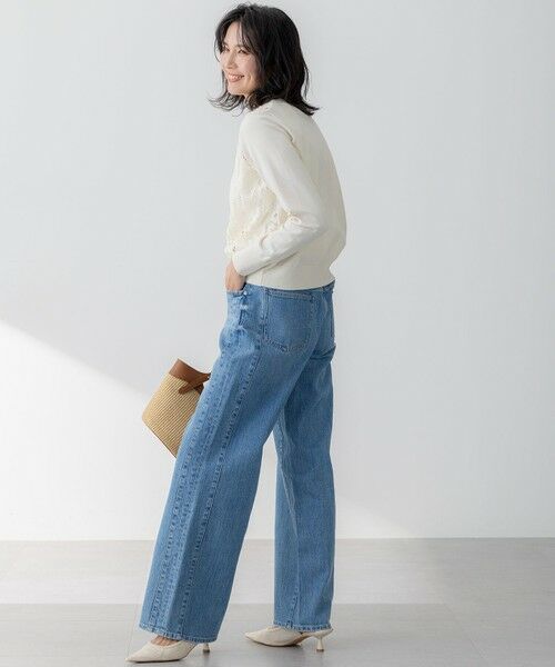 RED CARD TOKYO×23区/VERY3月号掲載】デニム ライン ワイドパンツ