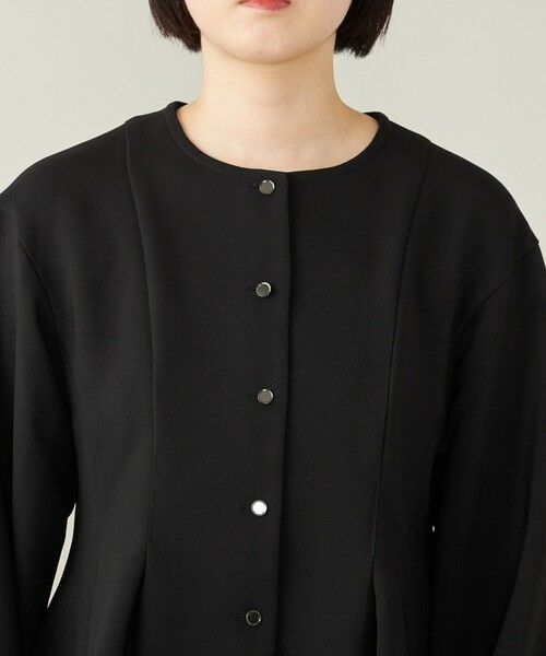 セール】 quaranciel:〈洗濯機可能〉 ダブルクロス ぺプラム ブラウス