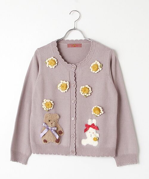 セール】 ひな菊ロンドモチーフカーディガン （カーディガン・ボレロ