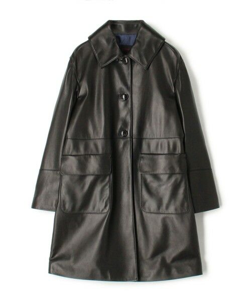 セール】 アニリンレザー ステンカラーコート （ステンカラーコート
