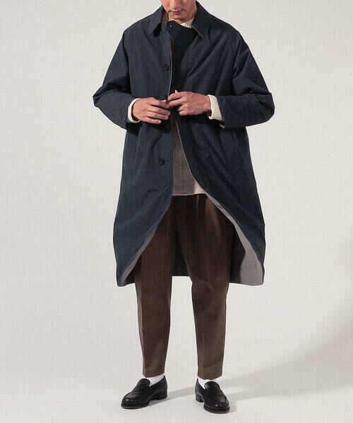 セール】 ポリエステルツイル リバーシブルステンカラーコート