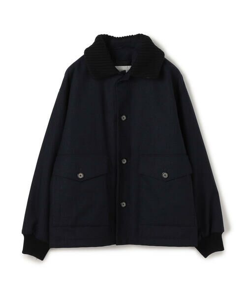 セール】 ウールツイード ニットコンビブルゾン （ブルゾン