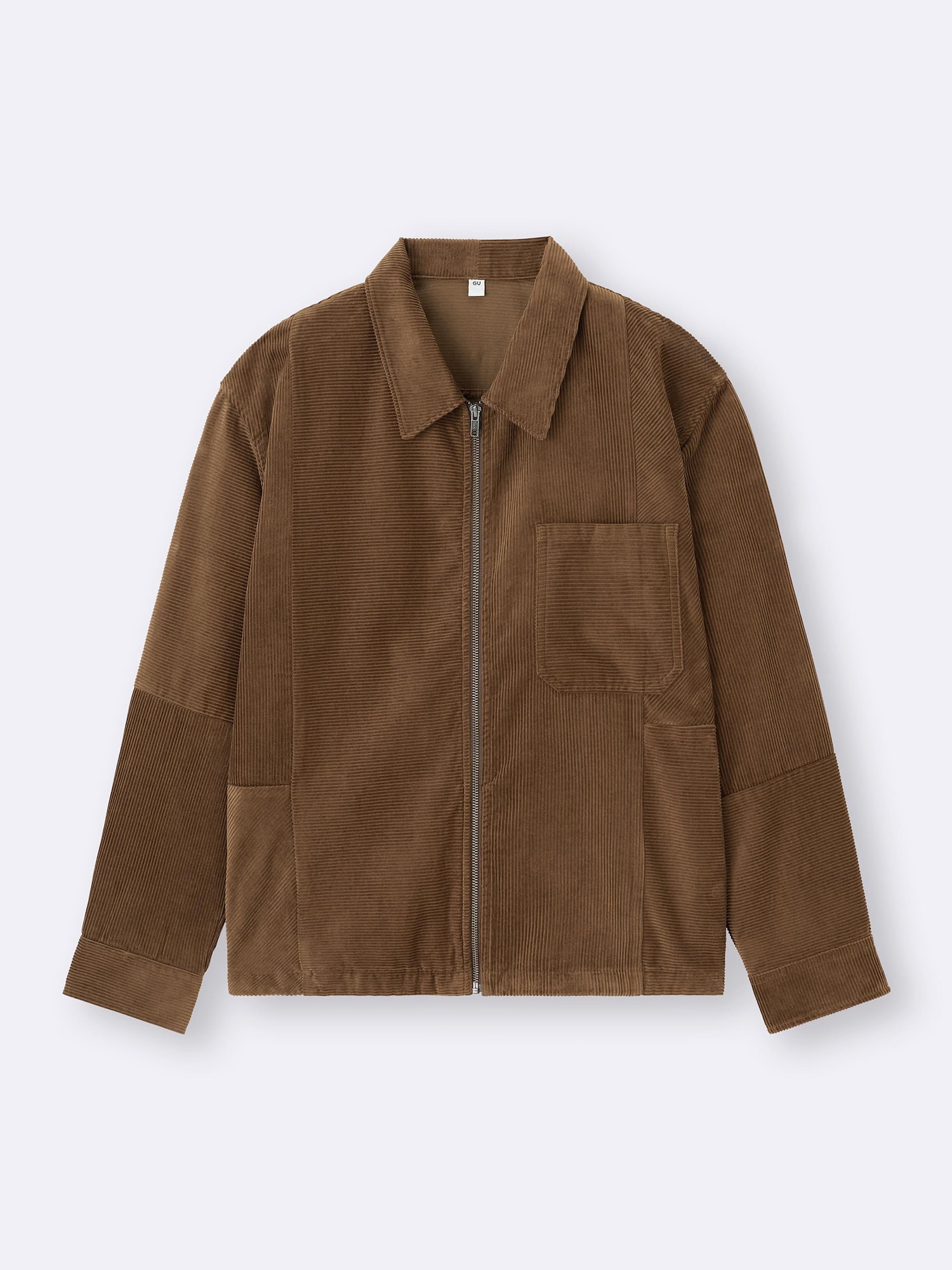 GU公式 | コーデュロイジップアップシャツジャケット
