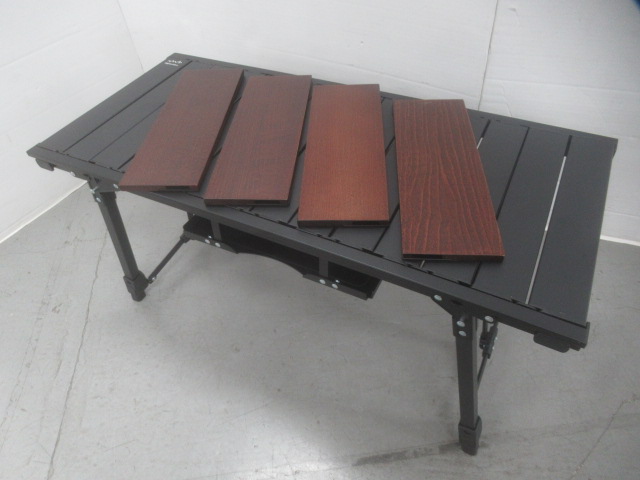 アルペン IGTアルミテーブル88・延長パーツ・サイドボックス・ウッド天