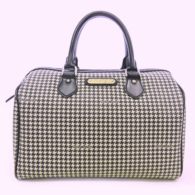 ラルフローレン RALPH LAUREN ミニボストンバッグ ハンドバッグ 千鳥格