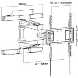 ヨドバシ.com - スタープラチナ STARPLATINUM テレビ壁掛け金具 37-65
