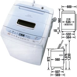 ヨドバシ.com - 東芝 TOSHIBA 簡易乾燥機能付き洗濯機 AW-70DB-WL 通販