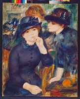 ルノワール 「黒い服の娘たち」 [946216]のアート作品 - アフロ