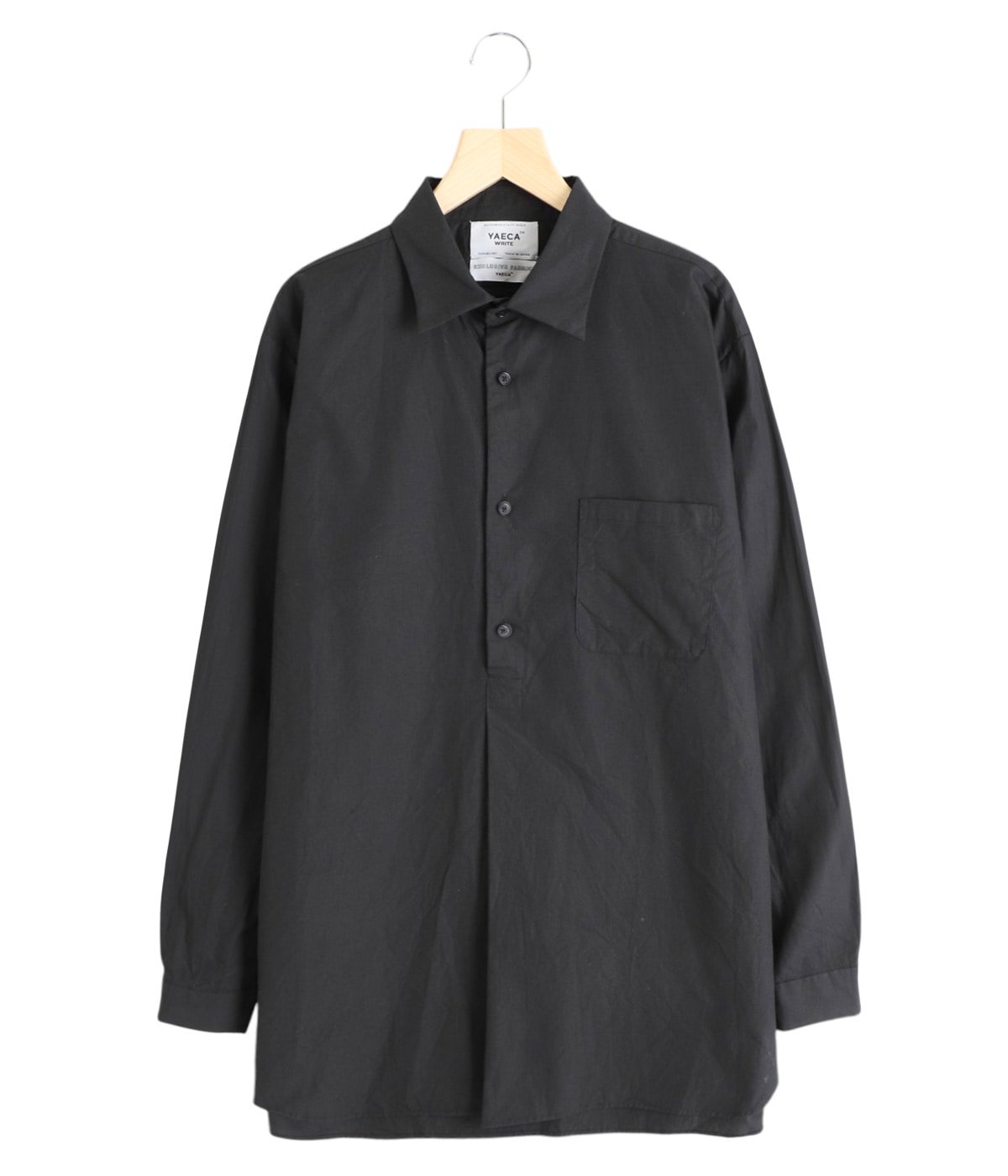 ロングプルオーバーシャツ - 45111 - | YAECA(ヤエカ) / トップス 長袖