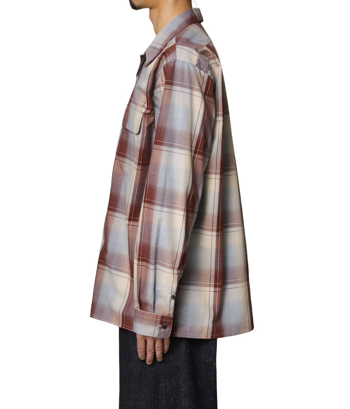 OMBRE PLAID OPEN COLLAR BLOUSE | SUGARHILL(シュガーヒル