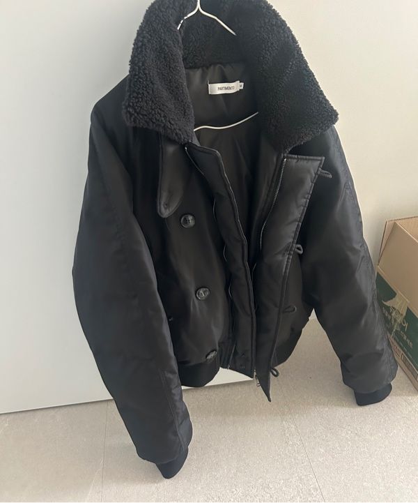 MUSINSA公式 | PARTIMENTO 1950 N2B ミリタリーショートパーカー ブラック