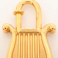 エルメス カデナ ハープ 1996 チャーム GP ゴールド A4028735｜中古