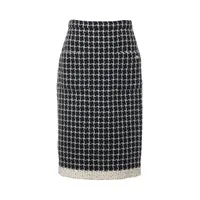 セリーヌ フィービー期 ウール スカート 34 レディース グレー 2 2P96