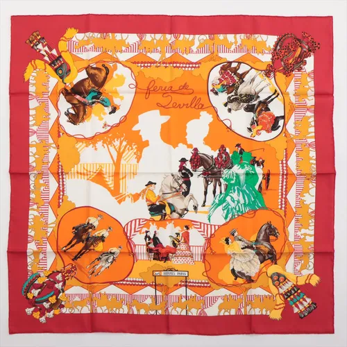 エルメス カレ90 feria de sevilla セビリアの休日 シルク スカーフ