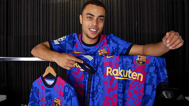 バルセロナ 21/22 ホームユニフォーム BRAITHWAITE #12 M バルセロナ