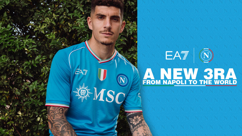 王者ナポリが23-24新ユニフォームを発表！胸から「Lete」ロゴが消滅