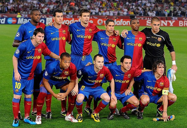 CL決勝ユニ！バルセロナ、「歓喜のツートンカラー」2008-09