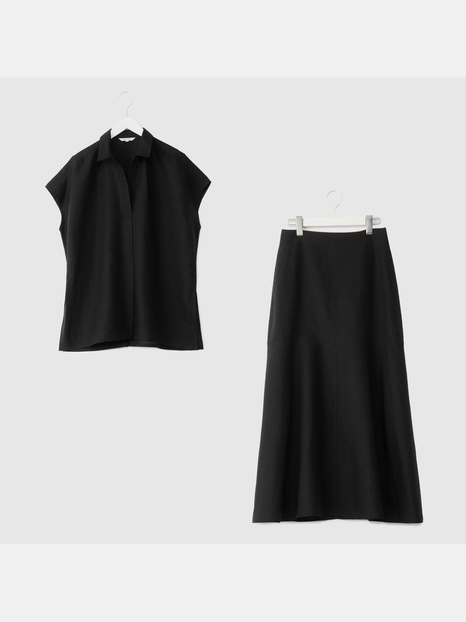 PLST(プラステ)公式 | リネンブレンドシャツスカートセットアップ（半袖）