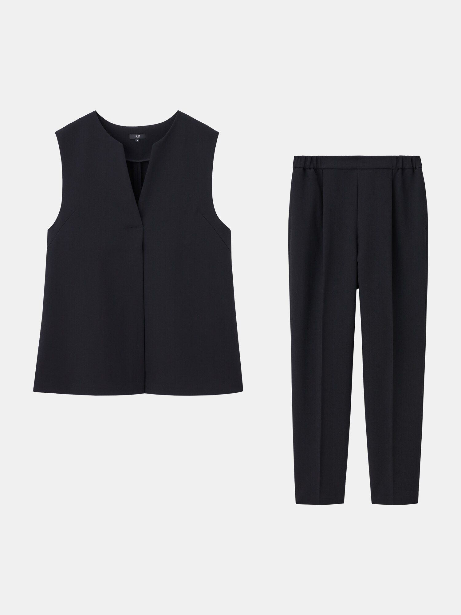 PLST(プラステ)公式 | フロントタックベストパンツセットアップ