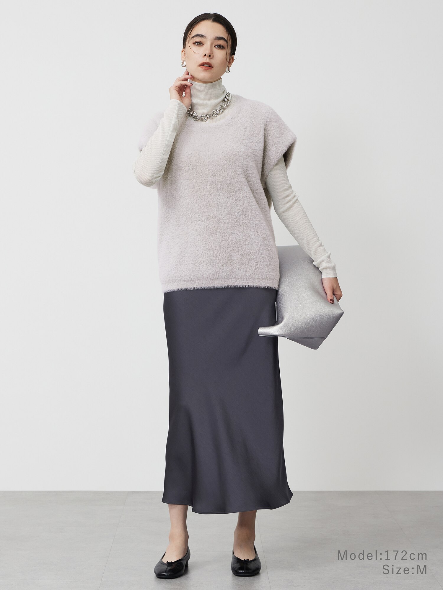 PLST(プラステ)公式 | ラメシアーリブタートルネックセーター