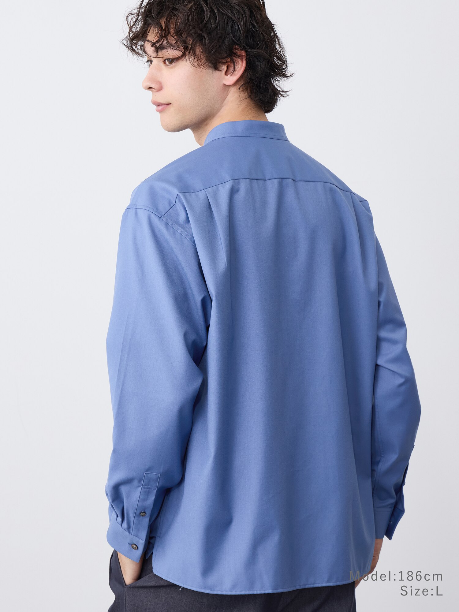 PLST(プラステ)公式 | レーヨンブレンドバンドカラーシャツ