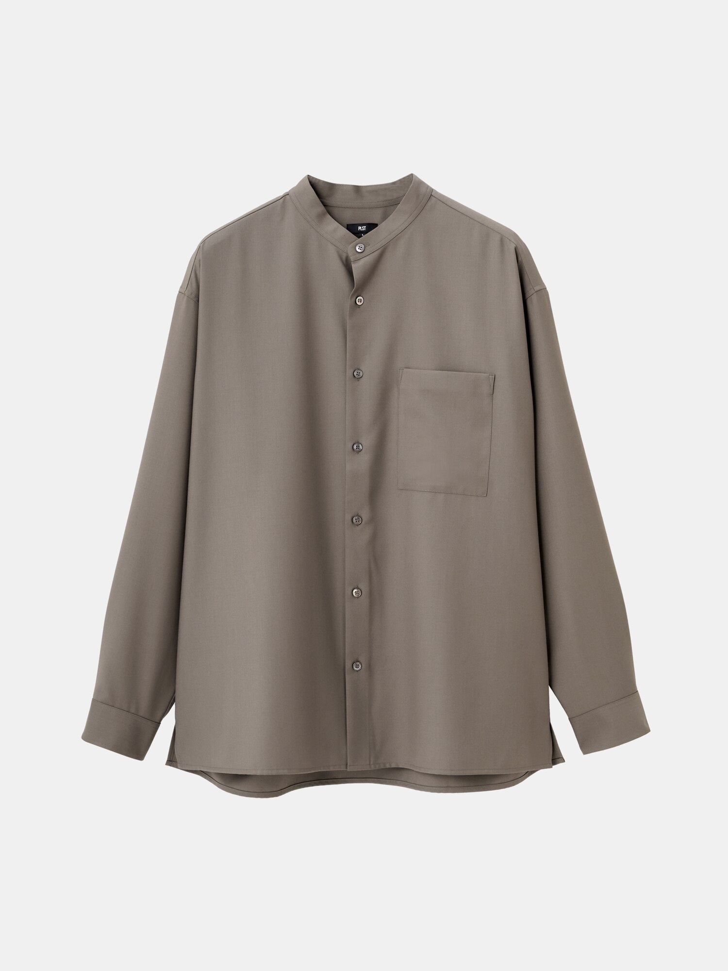 PLST(プラステ)公式 | レーヨンブレンドバンドカラーシャツ