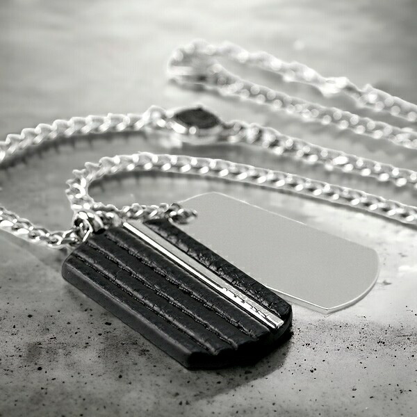 ディーゼル ネックレス DIESEL チェーン ステンレス ドッグタグ ダブル
