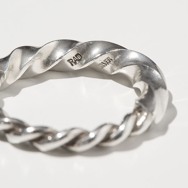 RADIALL ラディアル TWIST BOLD - PINKY RING -SILVER-
