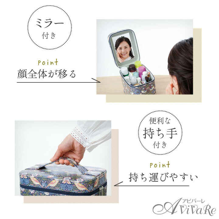 楽天市場】モリスワールドコレクション ミラー付きコスメボックス