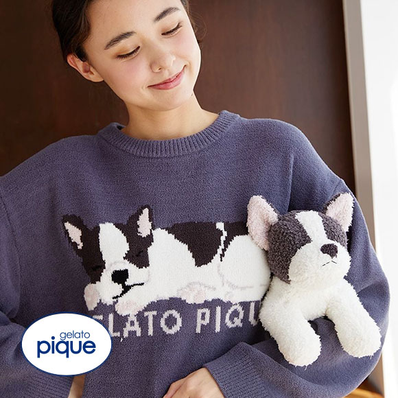 楽天市場】40％OFF ジェラートピケ フレンチブルぬいぐるみ ジェラピケ