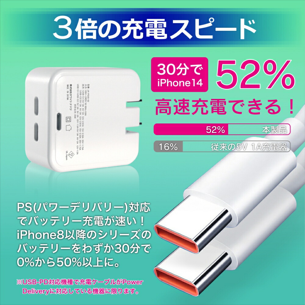 楽天市場】急速充電器 35W PC スマホ ACアダプター PD35W ケーブル