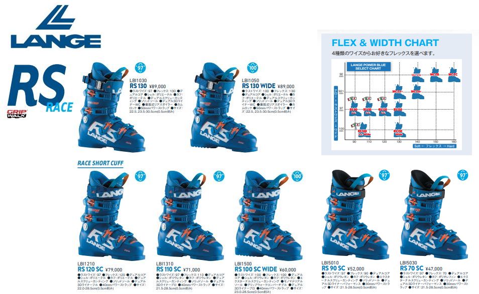 ラング 2021 2022 LANGE RS 130 LTD POWER BLUE スキーブーツ