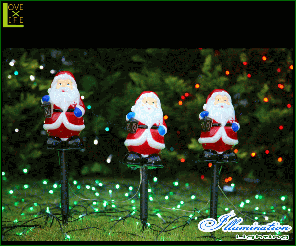 ヤマダモール | LED ソーラーライト サンタピック【太陽光】【エコ