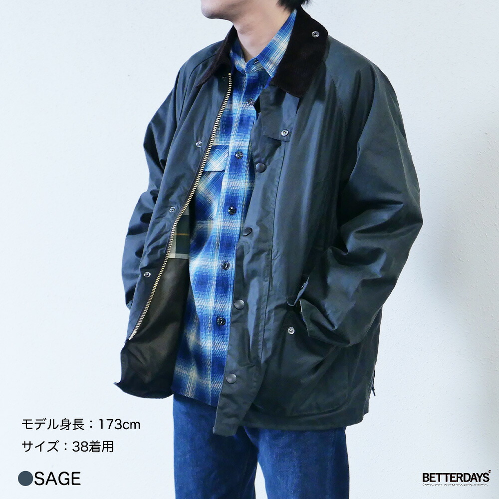 楽天市場】バブアー ビデイル ワックス コットン ブルゾン オーバー