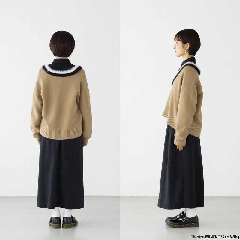 フレッドペリー FRED PERRY テクスチャード トリム Vネック ジャンパー