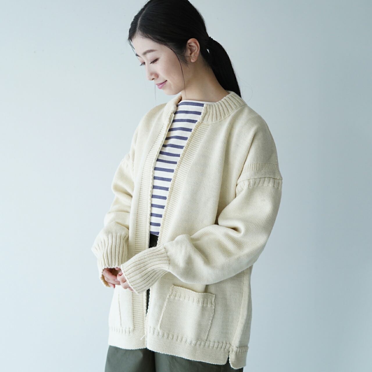 楽天市場】ル トリコチュール Le Tricoteur トラディショナル ガンジー