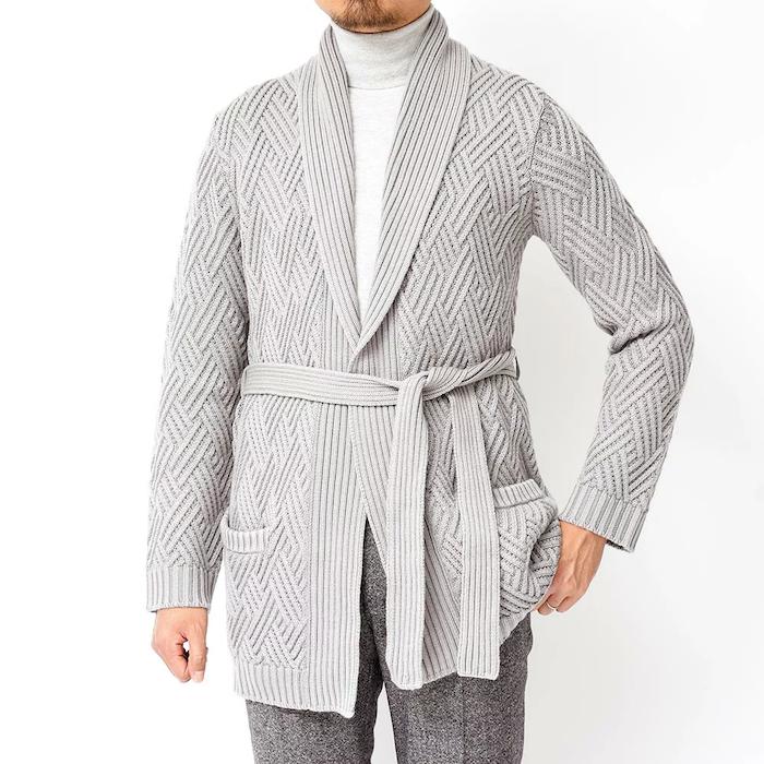 美品　メンズ　LARDINI ラルディーニ　ガウン　カーディガン　ベルト　ウール LARDINI （ラルディーニ） | Giotto（ジオット）｜静岡市の大人の