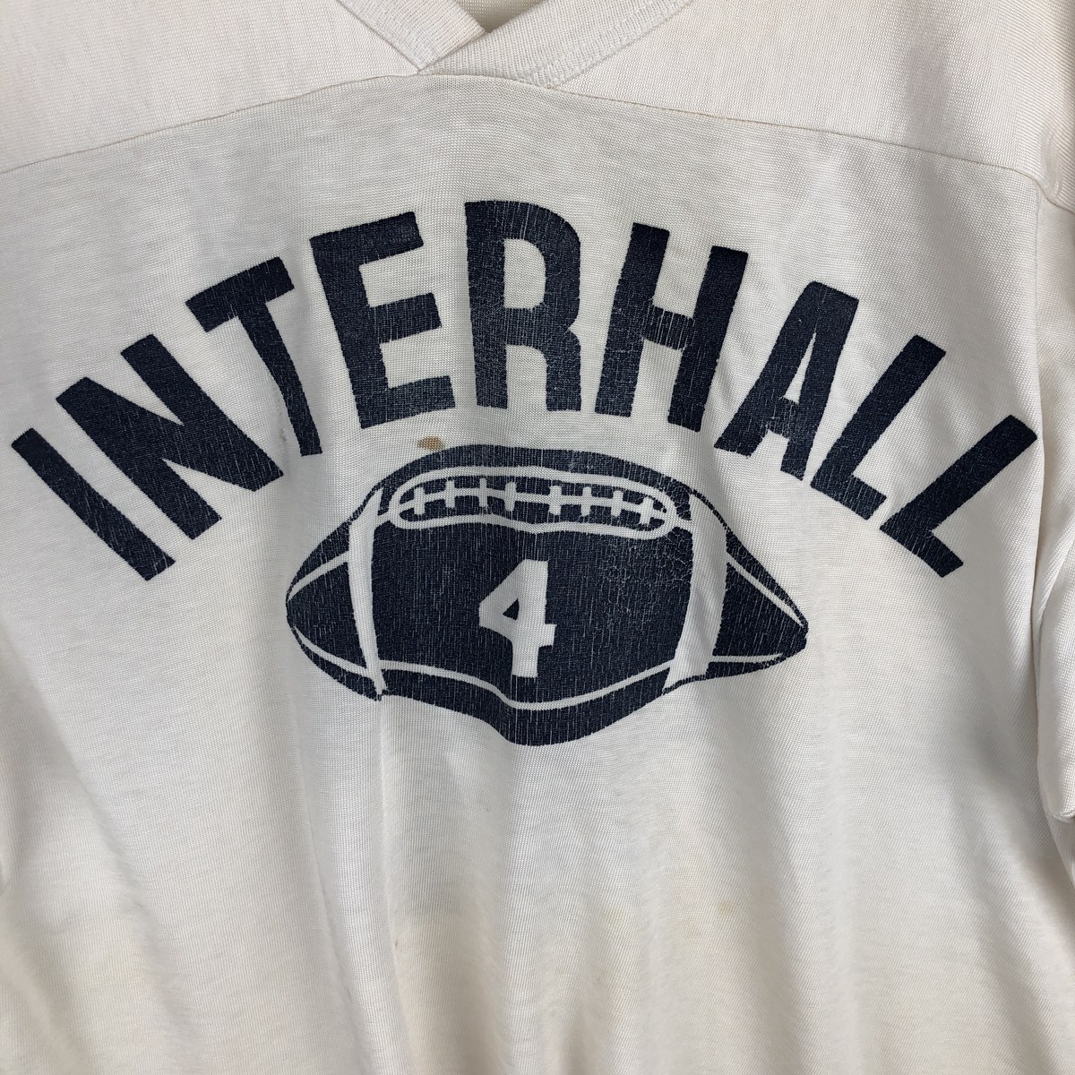 古着 80年代 チャンピオン Champion トリコタグ Vネック フットボールT