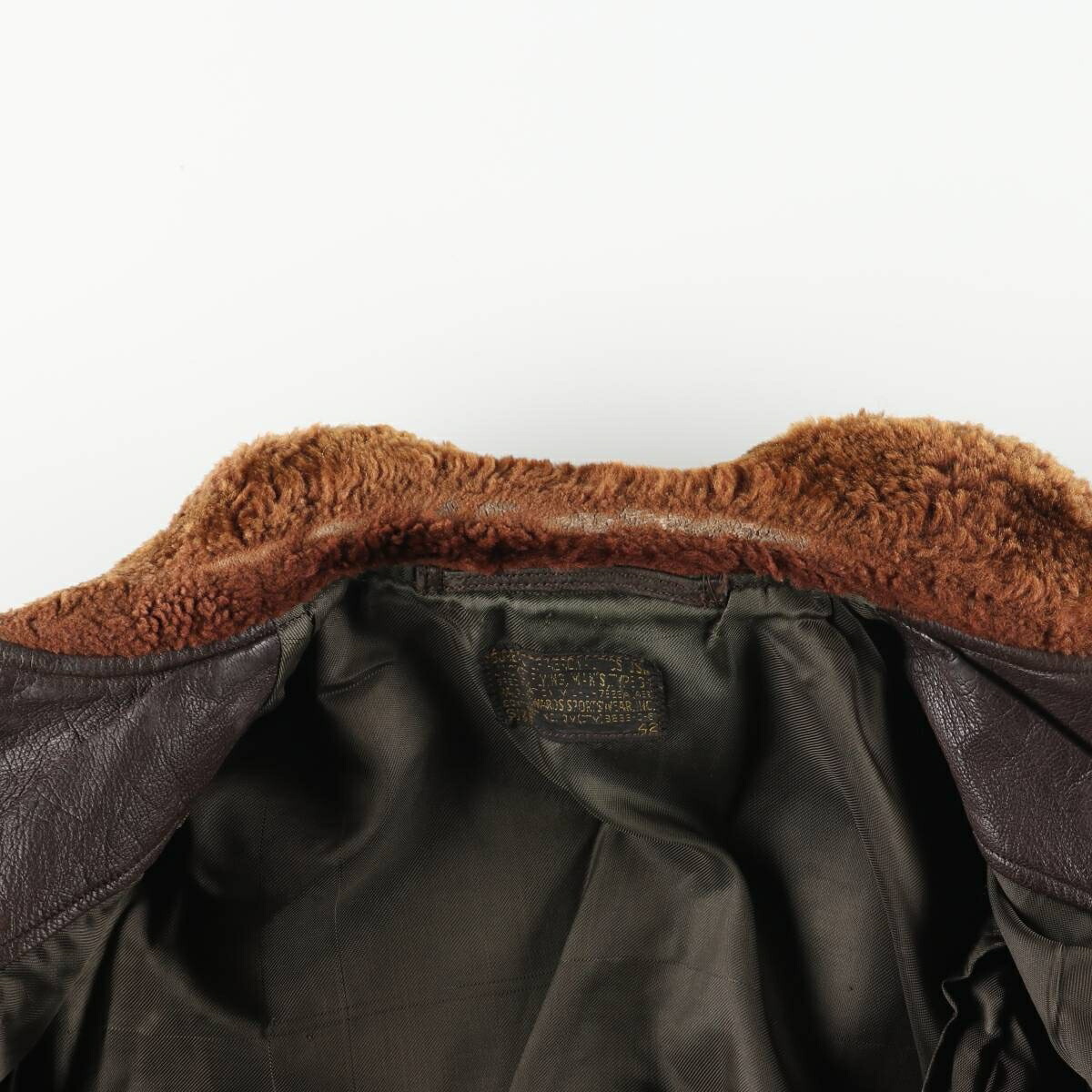 古着 50～60年代 RALPH EDWARDS SPORTSWEAR G-1 7823A U.S.NAVY レザー