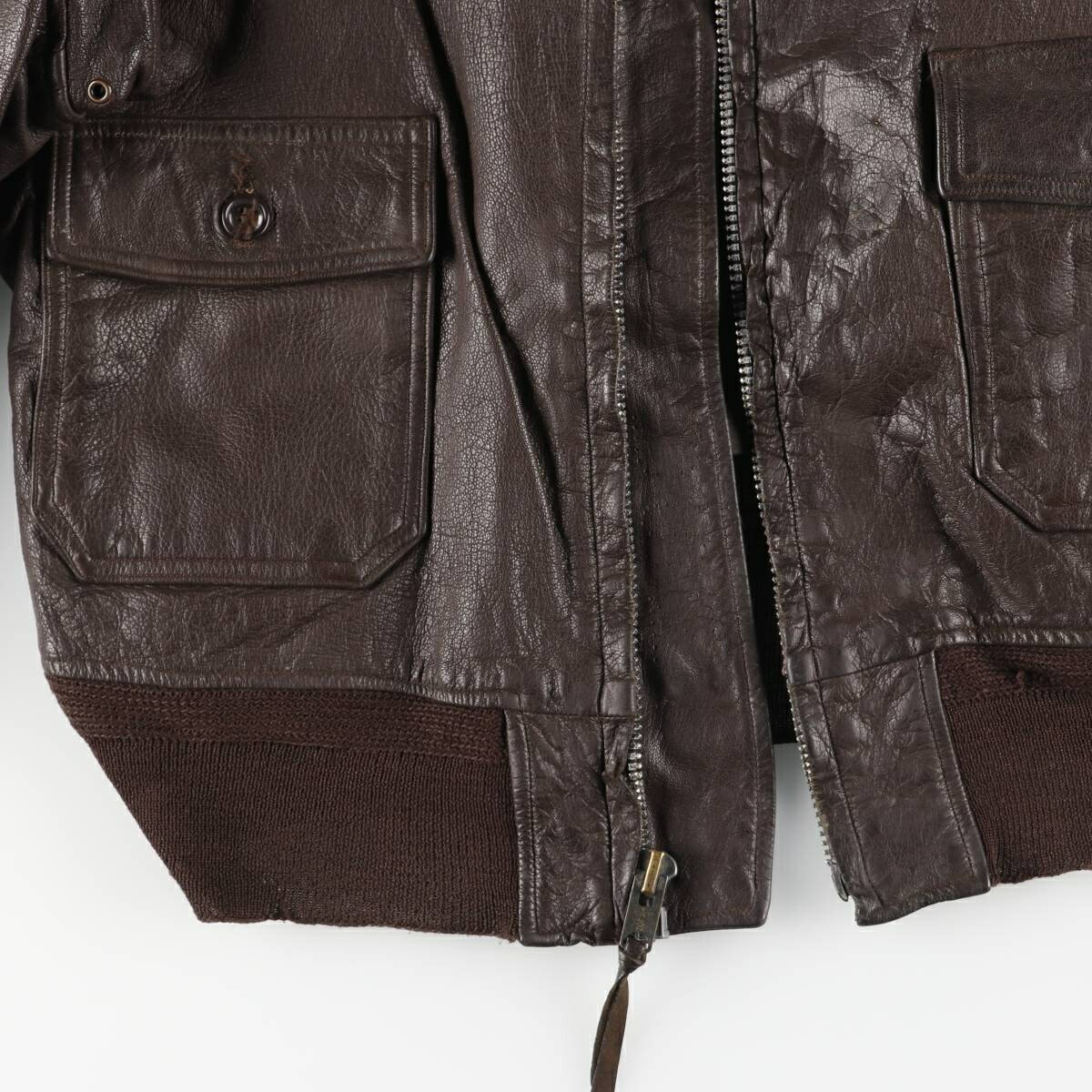 古着 50～60年代 RALPH EDWARDS SPORTSWEAR G-1 7823A U.S.NAVY レザー