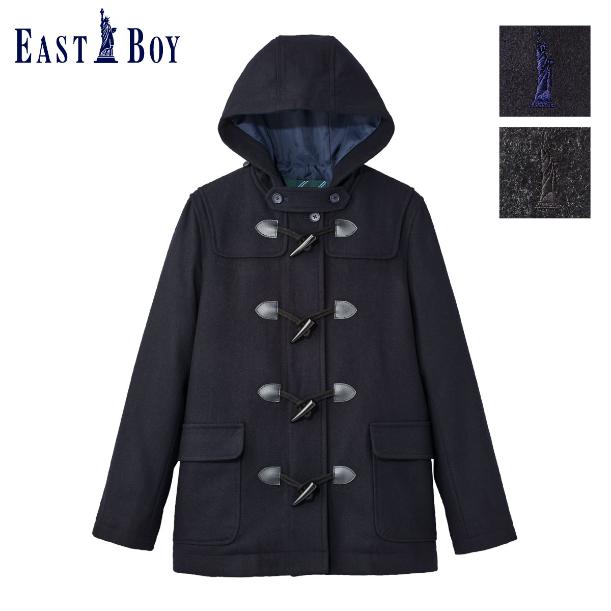 楽天市場】イーストボーイ コート ダッフルコート 学生 フード 女子