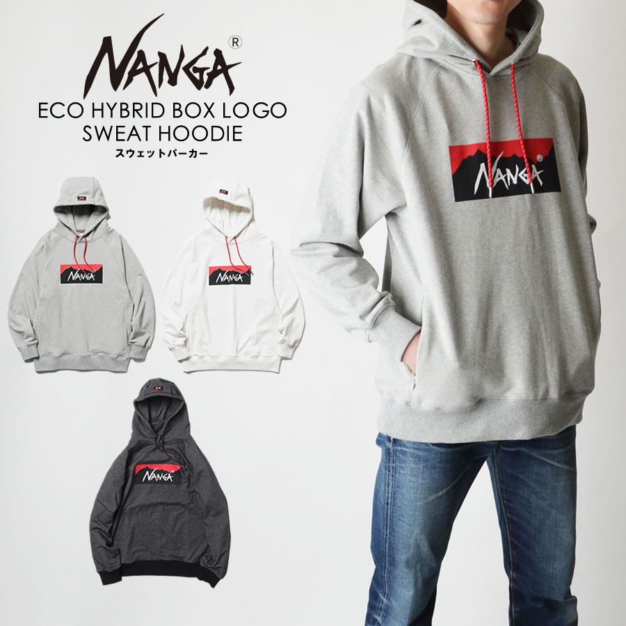 楽天市場】NANGA ナンガ ECO HYBRID BOX LOGO SWEAT HOODIE ボックス