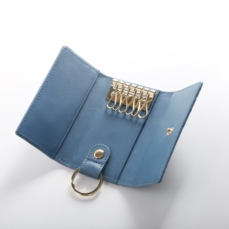 楽天市場】オーストリッチ キーケース レディース 女性 ブルー 青