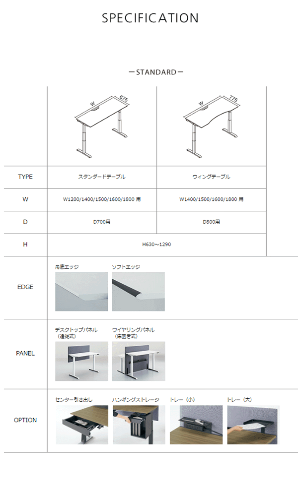 楽天市場】コクヨ シークエンス SEQUENCE 昇降 テーブル オプション