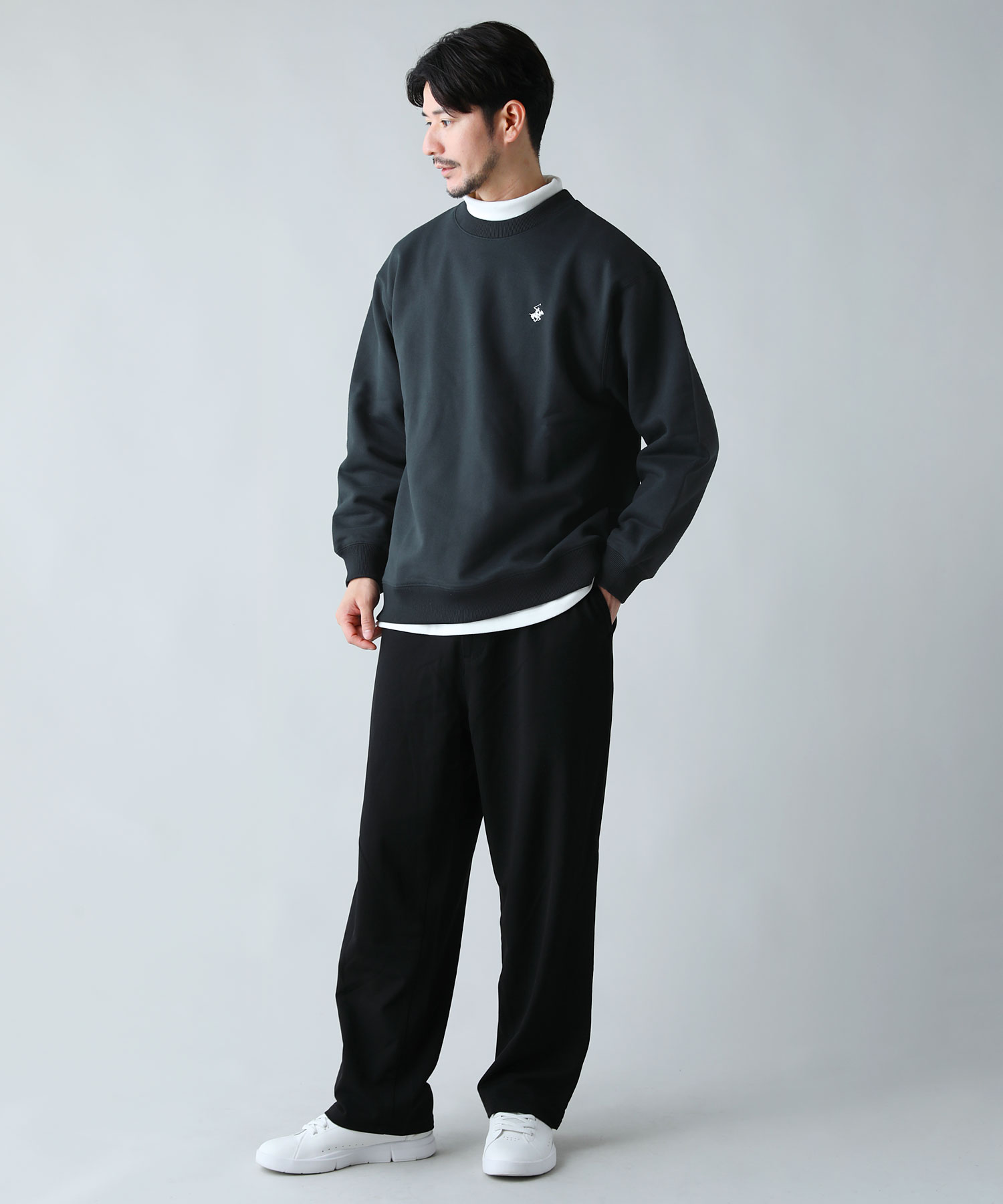 裏起毛ワンポイントクルートレーナー | 【公式】SPU スプ公式通販