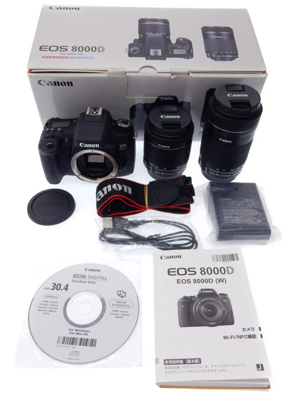 Canon】キヤノン『EOS 8000D ダブルズームキット』EOS8000D-WKIT2420万