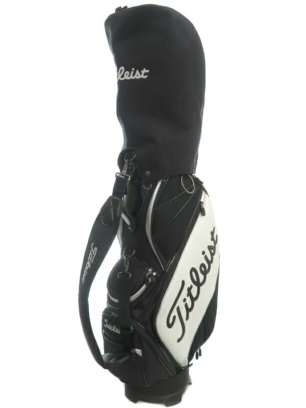 Titleist】タイトリスト『キャディバッグ』CB351 ブラック×ホワイト 9