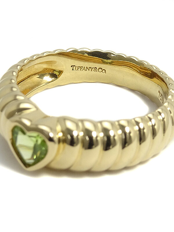 TIFFANY＆Co.】ティファニー『K18YG リブド フレンドシップ リング