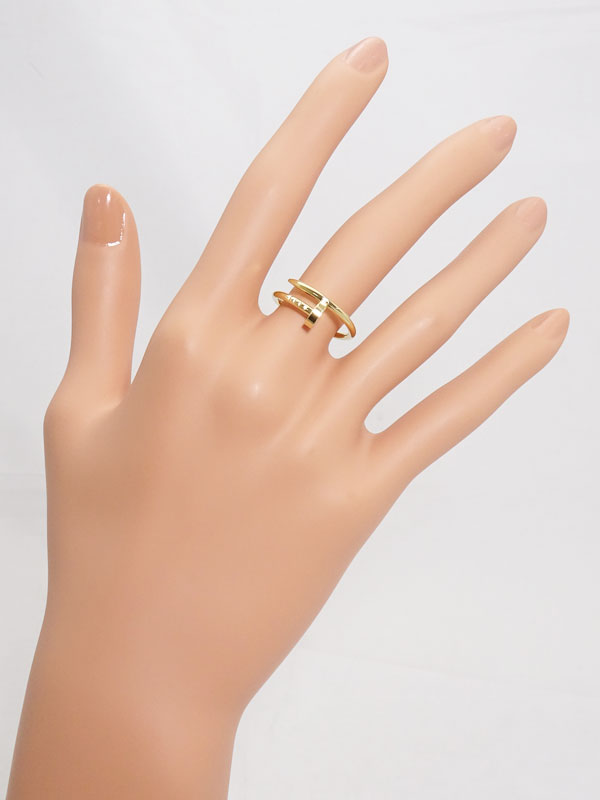 Cartier】カルティエ『K18YG ジュスト アンクル リング スモール』12号